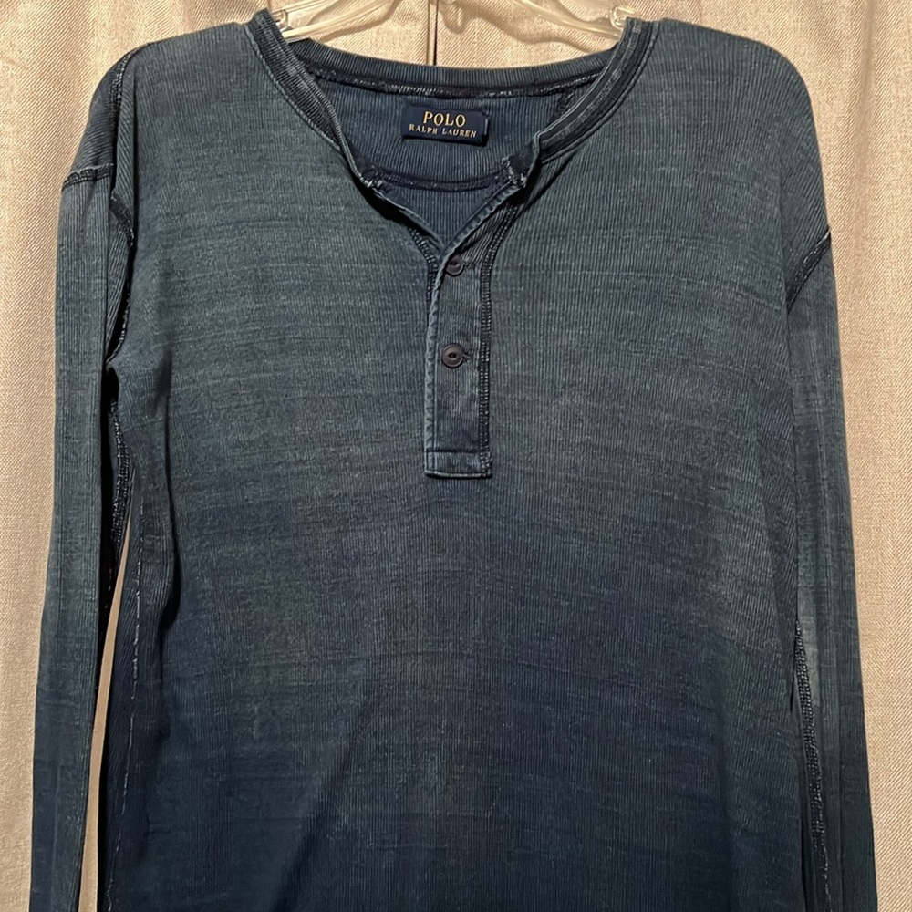 Polo Ralph Lauren Navy Blue Henley Dress Size Small - Picture 3 of 9